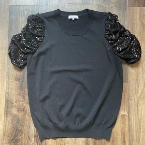 Parker Women’s Sequin Sleeve Top